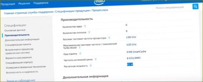 tpd CPU Intel