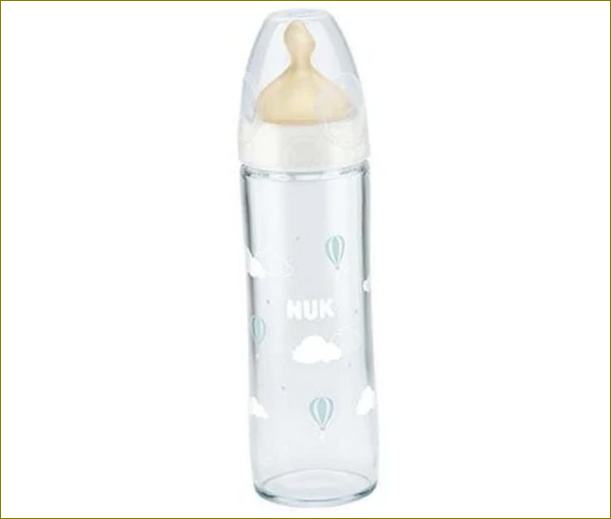 Nuk First Choice Classic klaaspudel, 240 ml