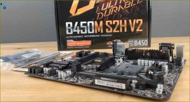 GIGABYTE B450M S2H V2 sAM4 kuni 3600 MHz laetud RAM-iga