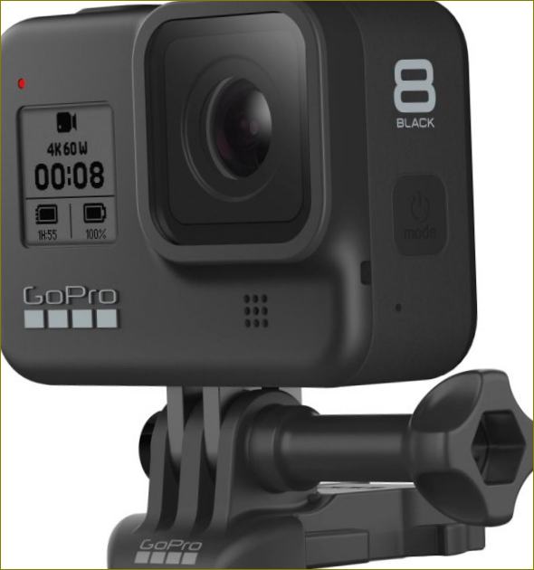 GoPro HERO8 (CHDHX-801-RW) must versioon foto