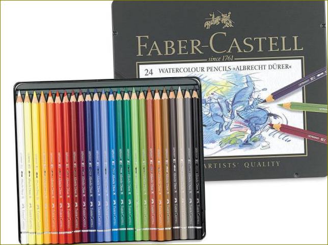 Faber-castelli akvarellpliiatsite komplekt