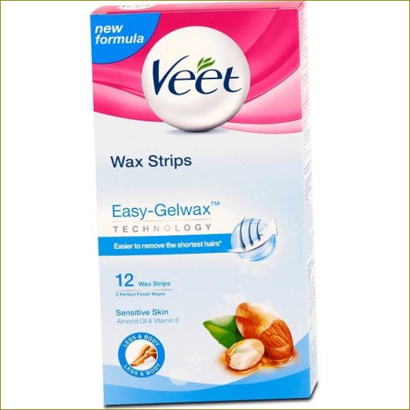 Veet Easy Gel-Wax Strips kaenlaaluste, käte, jalgade, kõhu, selja vahatamiseks