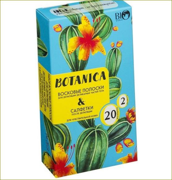 BIO WORLD Body Wax Strips Botanica kehavaha ribadeks kaenlaalustele, käsivartele, jalgadele, kõhule, seljale